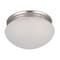 Maxim Essentials 2-Light 9" Wide Satin Nickel Flush Mount Light 5885FTSN - alternate 1